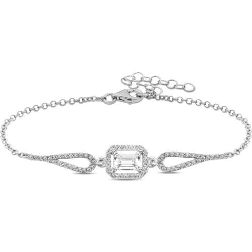 Tevuli 925 Sterling Silver Baguette Bracelet