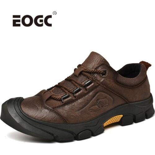 High Quality Genuine Leather Men Shoes Outdoor Lace Up Autumn Casual Shoes Breathable Designer Flats Shoes Men