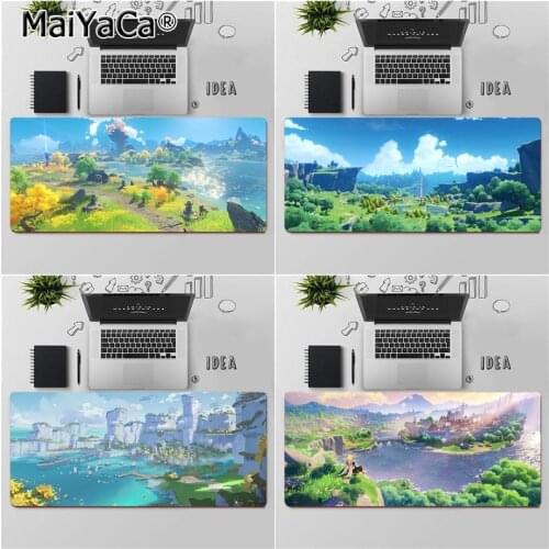 Maiya Top Quality Genshin Impact Mountain Rubber PC Computer Gaming mousepad Free Shipping Large Mouse Pad Keyboards Mat