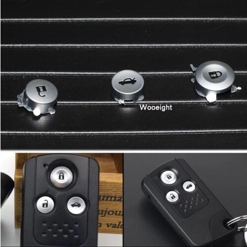 Wooeight 1 Set Remote Key Pad Fob Kit FOB 3 Buttons Replacement For Honda Accord Jazz CRV Civic HRV Car Accessories