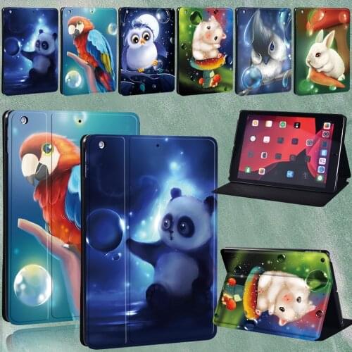 Tablet Case for Apple IPad 2 3 4 Mini 1 2 3 4 5 IPad 8th 2020 7th 6th 5th A2270 A2197 A1395 Animal Series Protective Shell