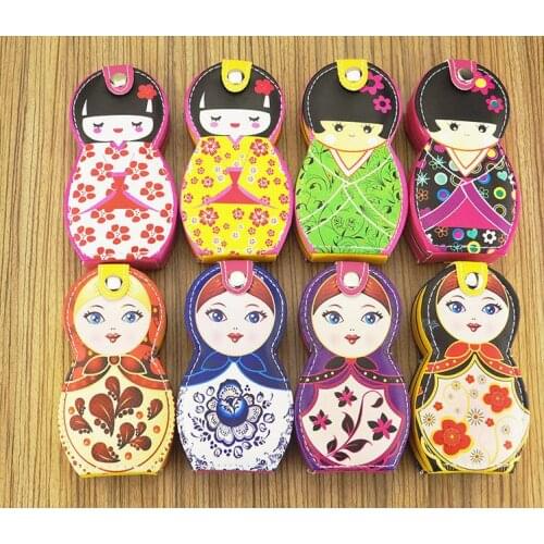 100 sets Russian Doll Manicure & Pedicure Set Nail Clippers Scissors Grooming Tools Tweezers Wedding Favor Gift SN780