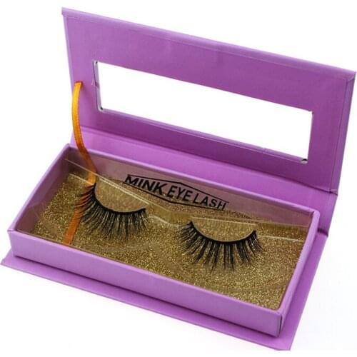 100 pairs 3d mink lashes with custom box high quality 3D real mink eyelashes luxury mink strip eyelash packaging box