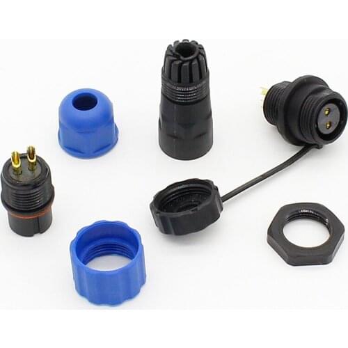 13mm SD13 2 pin waterproof connector, Power wire connectors, cable connectors , automotive connectors, Plug and socket, IP68