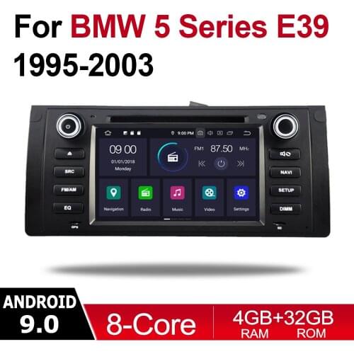 2 Din Car Multimedia Player Android 9 Auto Radio For BMW 5 Series E39 1995~2003 DVD GPS 8 Cores 4GB+32GB Bluetooth WiFi HD