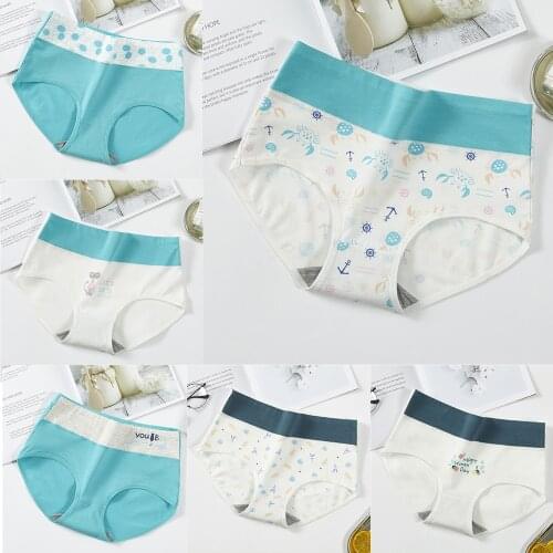 3PCS/lot Lady Panties Cotton High Waist Slimming Women Underwear Girls Seamless Briefs Sexy Female Breathable Lingerie Dropsip