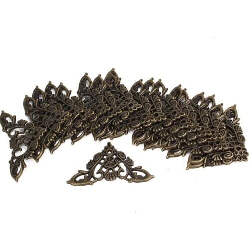 Antique Vintage Desk Shelf Edge Cover Box Corner Decor Protector Pack Of 20