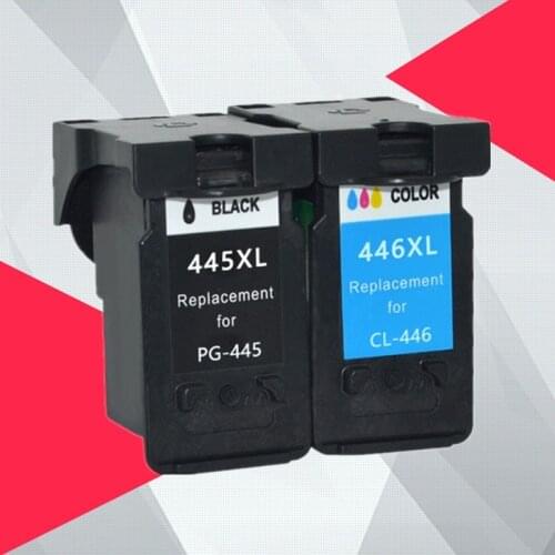 Compatible PG-445XL PG445 pg-445 CL-446 XL Refilled Ink Cartridge Replacement for Canon PG 445 CL 446 PIXMA MX494 MG2440 MG2540