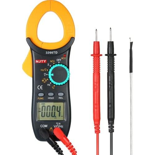 Digital Clamp Meter 4000 Counts Auto Range Multimeter with NCV Test AC/DC Voltage AC Current Portable Handheld Multimeter