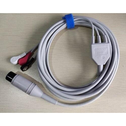 For Mindray EA6131B cable lead wire 6-pin 3 lead ECG cable integrated AHA defib-p lead wire