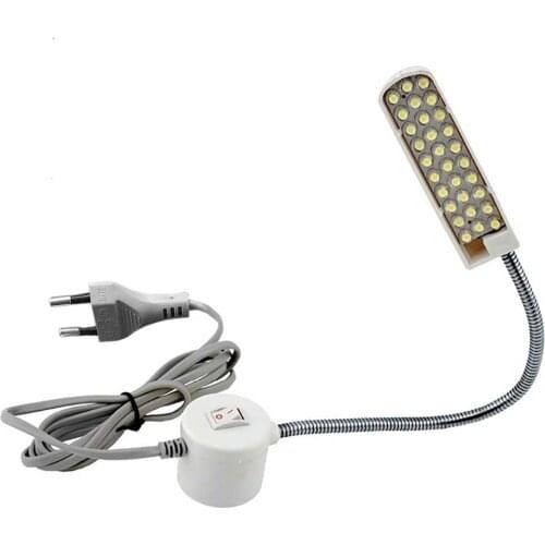 30LEDs Bendable Portable Flexible Gooseneck AC 110V-250V Magnetic Base Multifunction Home Work Industrial Sewing Machine Light