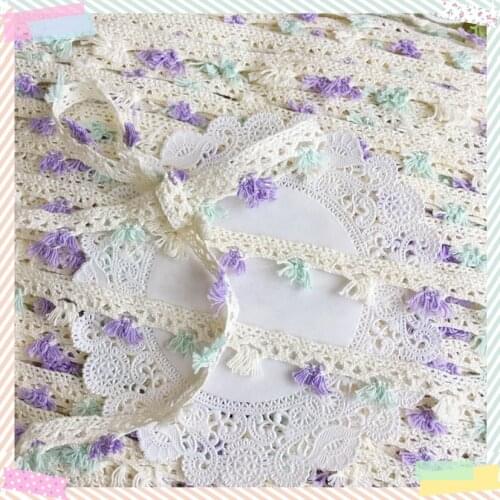 2Yards 1.6cm Wholesale Blue Yellow Flower Lace Fabric Sewing Crafts Clothing Scrapbooking DIY Embroidery Lace Trim