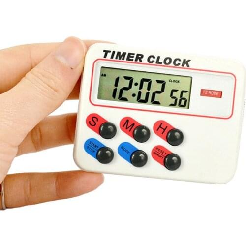 Kitchen Cooking Timer 12/24 hours Switch timer mode and clock mode. Digital Timer with LCD set memory