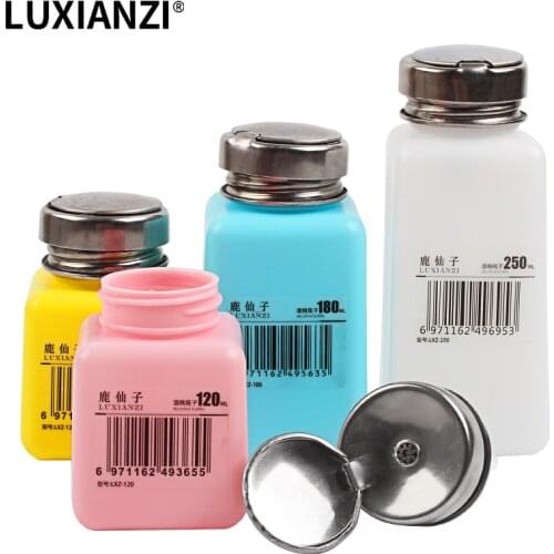 LUXIANZI 120/180/250ML Alcohol Bottle Liquid Container Bottle With Scale Portable ESD Cleaner Dispenser Pump for Repair Tools