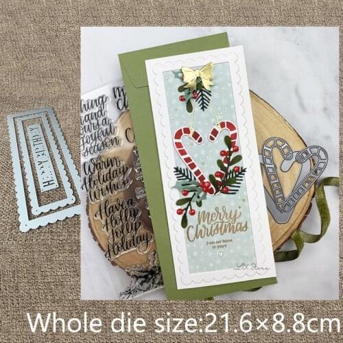 XLDesign Craft Metal Cutting Dies stencil mold happy birthday frame scrapbook Album Paper Card Craft Embossing die cuts