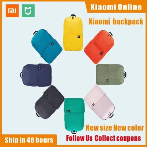 2020 New Xiaomi Colorful Mini Backpack Bag 8 Colors Level 4 Water Repellent 10L Capacity 165g Weight YKK Zip Outdoor Smart Life