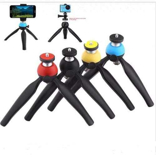 Mini Tripod Tabletop Smartphone Mount Clip Holder Stand w Ballhead for iPhone X/8/7 Plus Huawei Xiaomi DSLRs Gopro 3 4 Hero 5