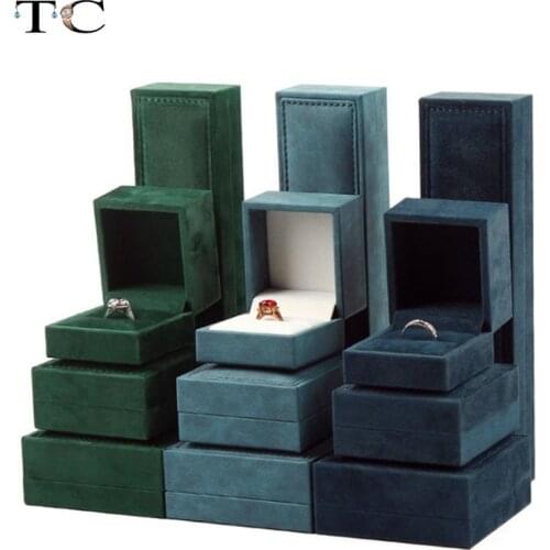 New Line Jewelrybox Thick-edged Ring Box Pendant Bracelet Box Jewelry Boxes and Packaging Organizer