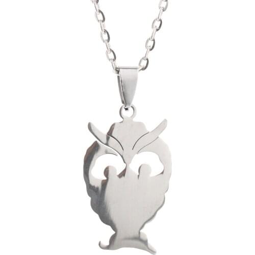 New Metal Owl Necklace Jewelry Womens Series Animal Pendant Necklace High Quality