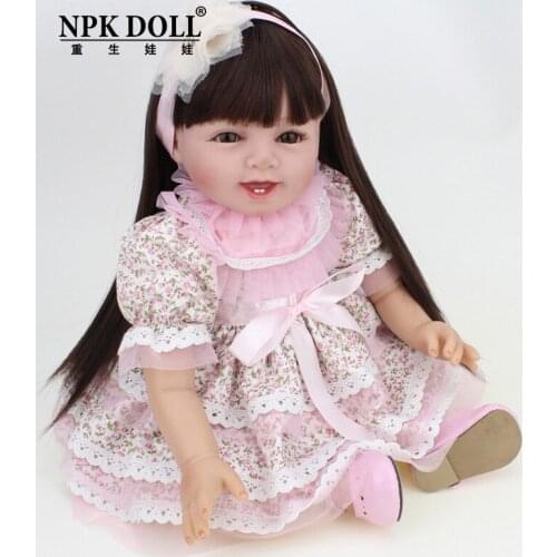 NPKDOLL Reborn Baby 20 inch soft silicone Vinyl toddler bebe reborn Lifelike kids children Educational toy doll Playmate