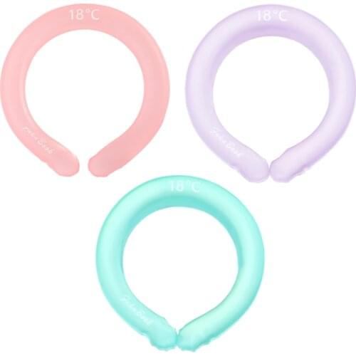 N58B Portable Neck Cooling Tube - Cooling Neck Wraps Hands Free Cold Gel Reusable Neck Cooler Summer Cooling Products