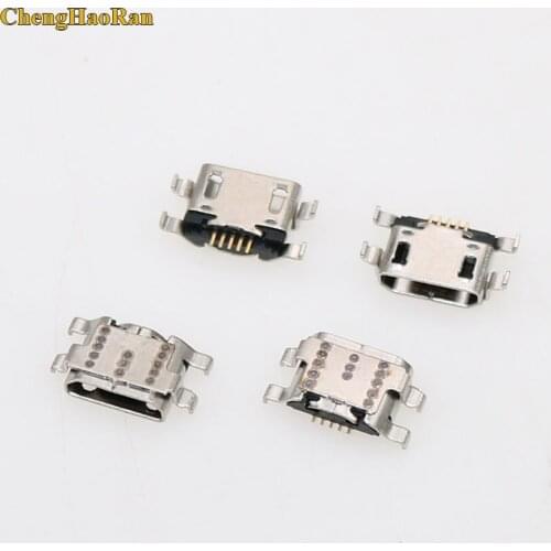 50pcs/Lot Micro USB 5Pin Jack Connector socket Data charging port tail plug For Samsung Galaxy A01 A015 A015F/DS Mini USB Jack