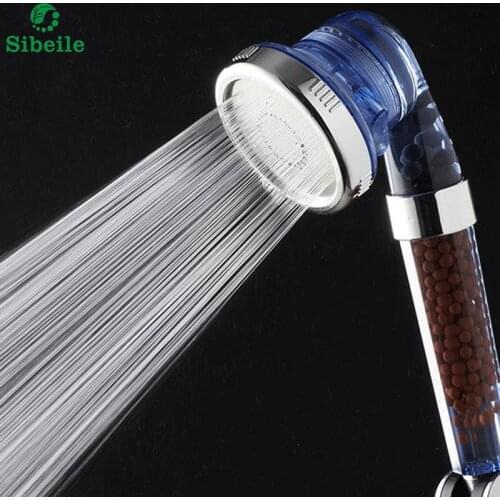 SBLE Three function High Pressurize Water Saving plastic Hand Shower Bathroom Shower Head Sprayer for Bathroom Accessories