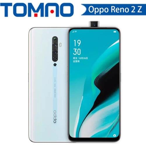 Original Oppo Reno2 Z Cell Phone 8GB RAM128GB ROM 48.0MP Cameras VOOC 3.0 Fingerprint 4000mAh high power SmartPhone
