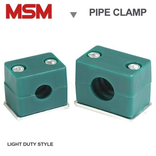 Light Duty Single Pipe Support Holder For Hydraulic Hose Cable Oil/Marine/Plastic Pipes Tube Clamp With Inner Hexagon Screw