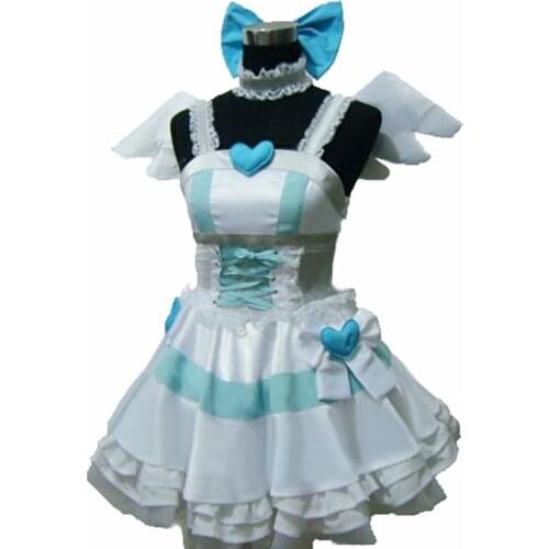 Panty & Stocking with Garterbelt Heroine Anarchy Stocking Angel Dress Uniform Cosplay Costume any size