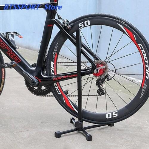 High Quality Universal Flexible Bicycle Bike Display Triple Wheel Hub Repair Stand Kick Stand For Parking Holder Folding