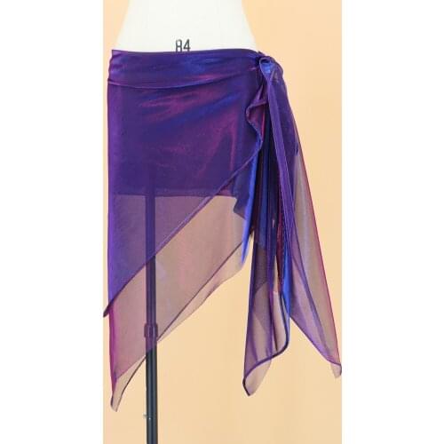 Multifunctional Belly Dance Hip Scarf Female 2019 New Waist Scarf Mesh Beginner Sexy Dance Skirt P25