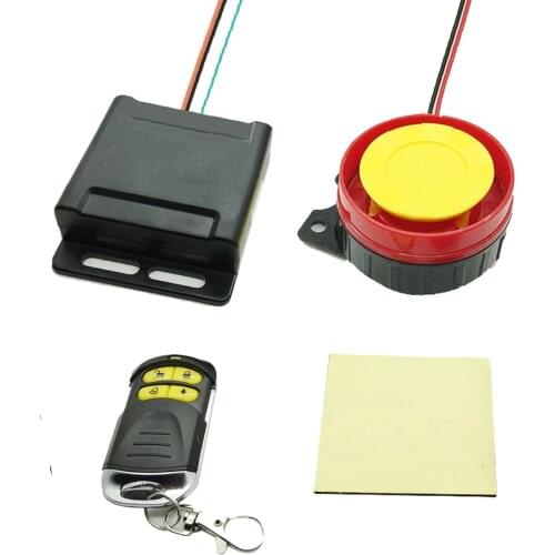 1Set 12V Motorcycle Bike Anti-theft Security Alarm System Scooter 125db Remote Control Key Shell Engine Start Motorcycle Speaker