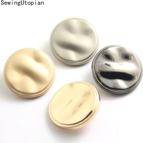 10PCS Metal Button Zinc Alloy Handle Button Used for Jacket Jacket Windbreaker Button Fastener Sewing Supplies 15-30mm