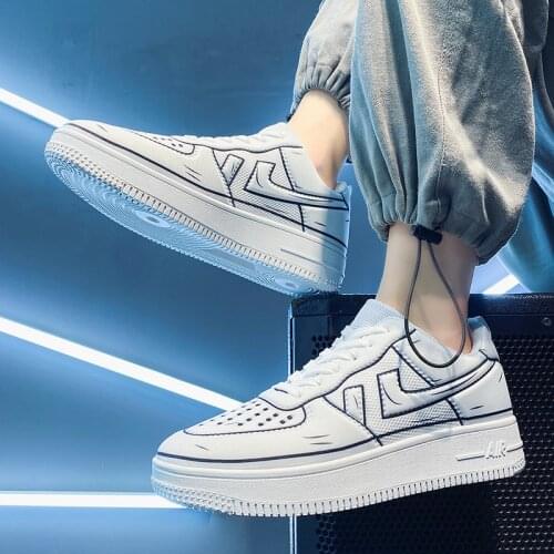 2021 Summer Men Sneakers White Tennis Men Shoes Canvas Slip on Row Shoes Platform Flats Casual Vulcanize Shoes