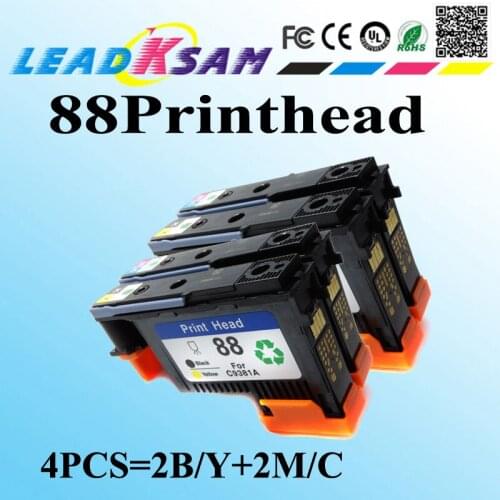 4PCS 88 Printhead compatible for hp88 K550 K5400 K8600 L7000 L7480 L7550 L7580 L7590 L7650 L7680 L7710 L7750 L7780