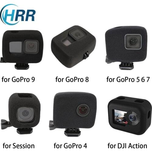 Windslayer Housing Wind Noise Cover Reduction Foam Case for GoPro Hero 9 8 7 6 5 4 Session DJI Osmo Action Camera Accessories
