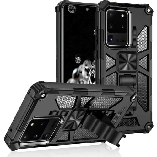 For Samsung Galaxy S21 Ultra S21 Plus Case Shockproof Armor Case Ring Stand Bumper Phone Back Cover For Galaxy S21 FE Phone Case