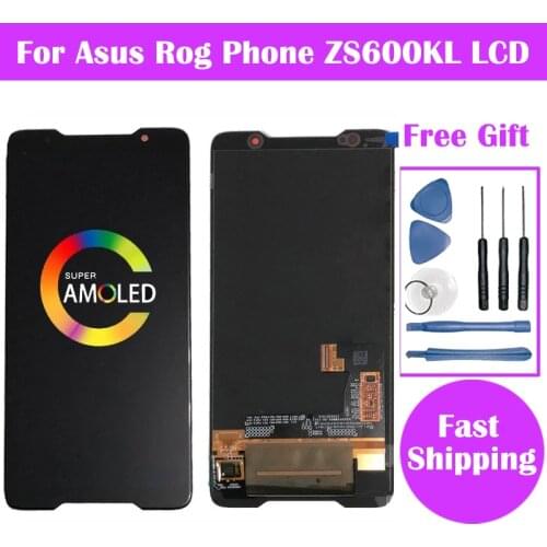 Amoled Screen For Asus ROG phone Zs600kl LCD Display With Touch Screen Digitizer Assembly Replacement Spare Parts