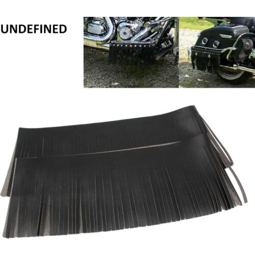 For Harley Indian Chief Classic Cafe Racer Motorcycle Seat Saddlebag Tassel Floorboard Craft Handbag Leather Fringe accessories