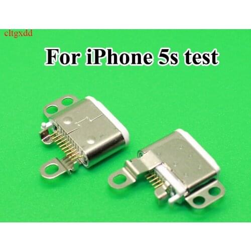 10pin For iPhone 5s Apple IPOD NANO 7 ipad mini test female Lightning Charging Dock Repair Port type c USB Jack socket connector
