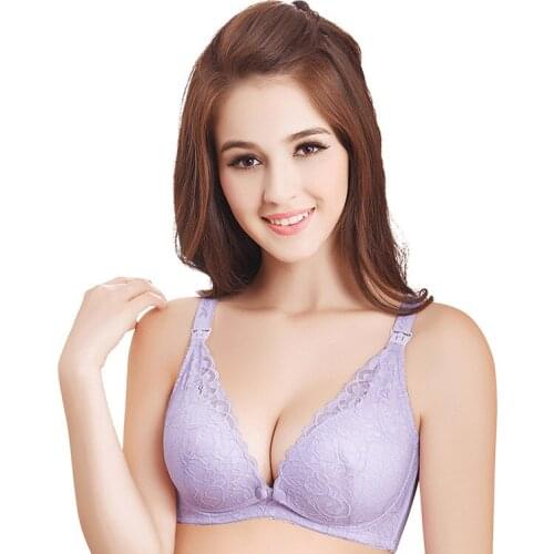 Breathable Cotton Maternity Nursing Bra Pregnancy Breast Feeding Underwear Bralette Adjusted Bra Underwear for Women