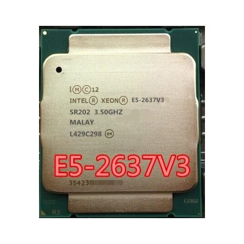 E5 2637 V3 Intel Xeon E5-2637V3 3.5GHz Quad-Core 15M LGA2011-3 135W DDR4 2133MHz E5 2637V3 Free Shipping