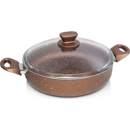 Bronze Color 28 CM Granite Shallowly Pots