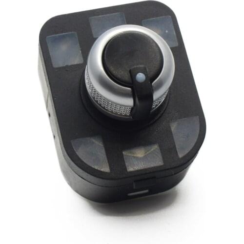 Chrome adjust knob side mirror switch without floding for Audi A1 A2 A3 A4 S4 B6 A6 Quattro Q7 SEAT Exeo 4F0 959 565 4F0959565