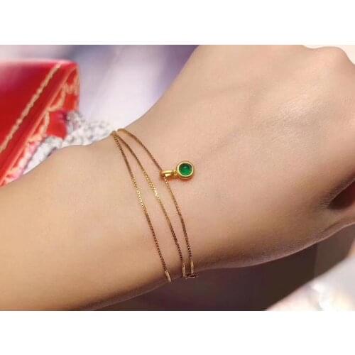 Emerald Pendant Natural And Real Emerald Necklace 925 sterling silver Fine jewelry Emerald Pendant