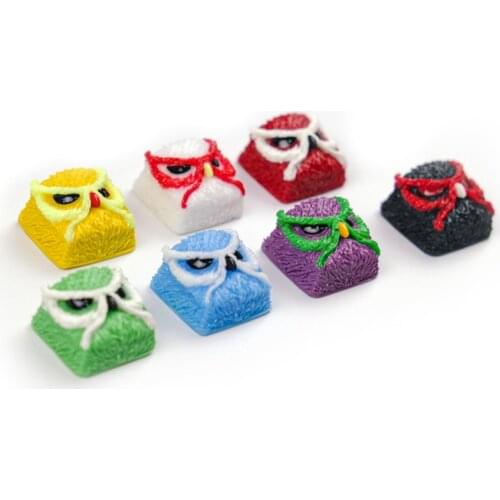 Owl Resin Keycaps For Cherry Mx TTC Gateron Kailh Box Switch Mechanical Keyboard Yellow White Red Green Blue Purple Black Keycap
