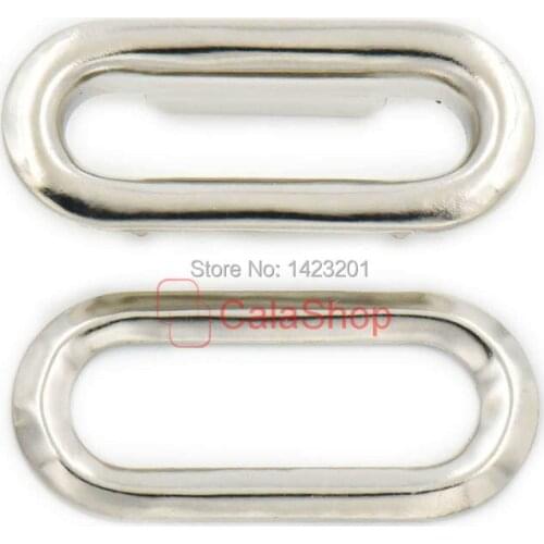 200 pcs / Lot 4.5mm x 13mm Metal Oval shaped Grommet Eyelets with washers Canvas Self Backing Nickle