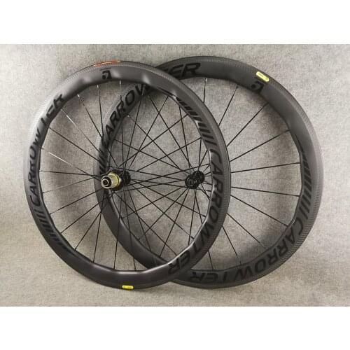 BoB CARROWTER Bicycle wheelset UD Matte Clincher 454 58mm carbon road bike wheels with 25mm width Powerway R13 Hubs In Stock