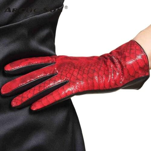 New Arrival 2020 Adult Women Gloves Colorful Goatskin Touchscreen Wrist Fashion Solid Winter Glove Plus Velvet Driving L167nc2